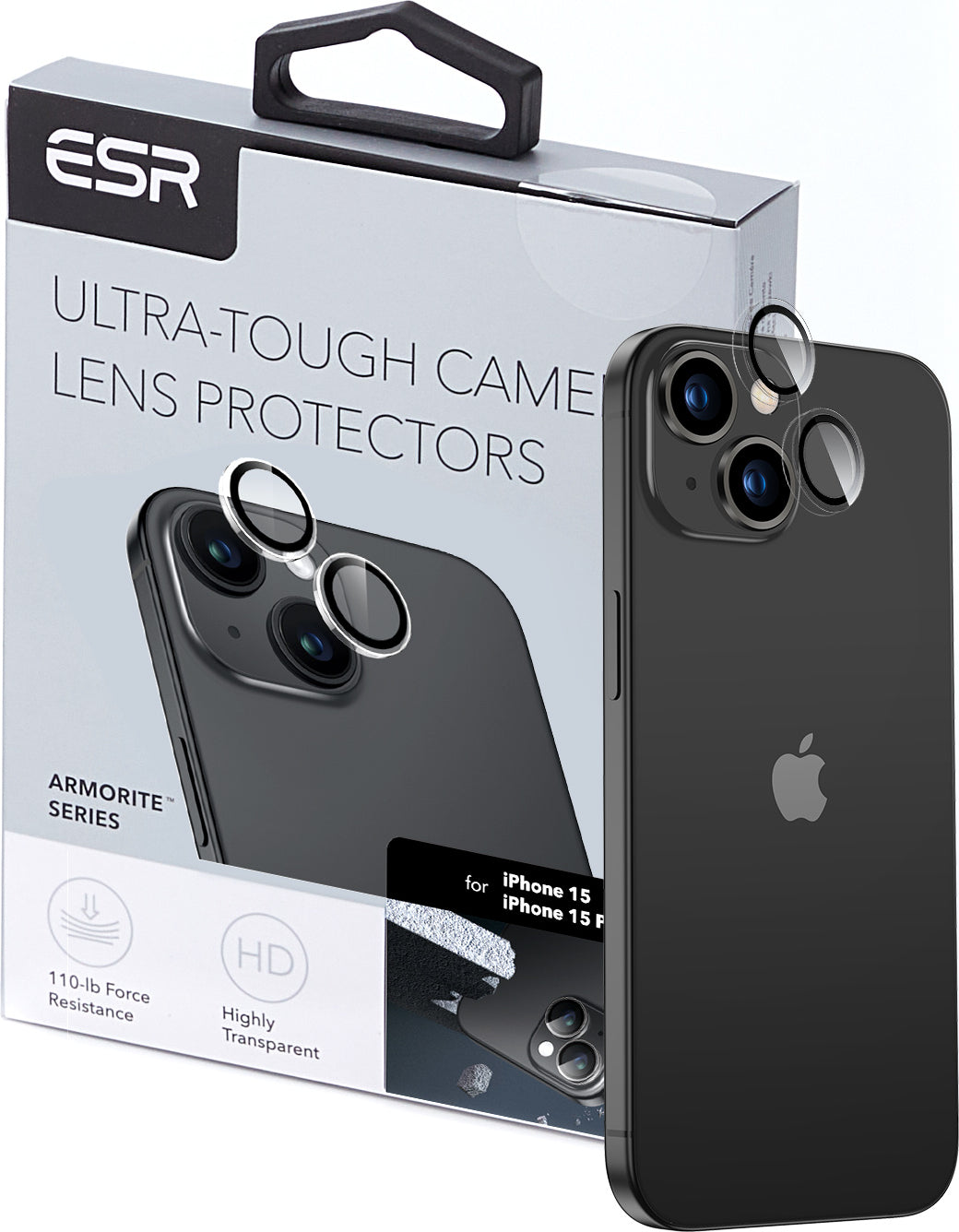 ESR Iphone 15 / 15 + Kamera Lens Koruyucu