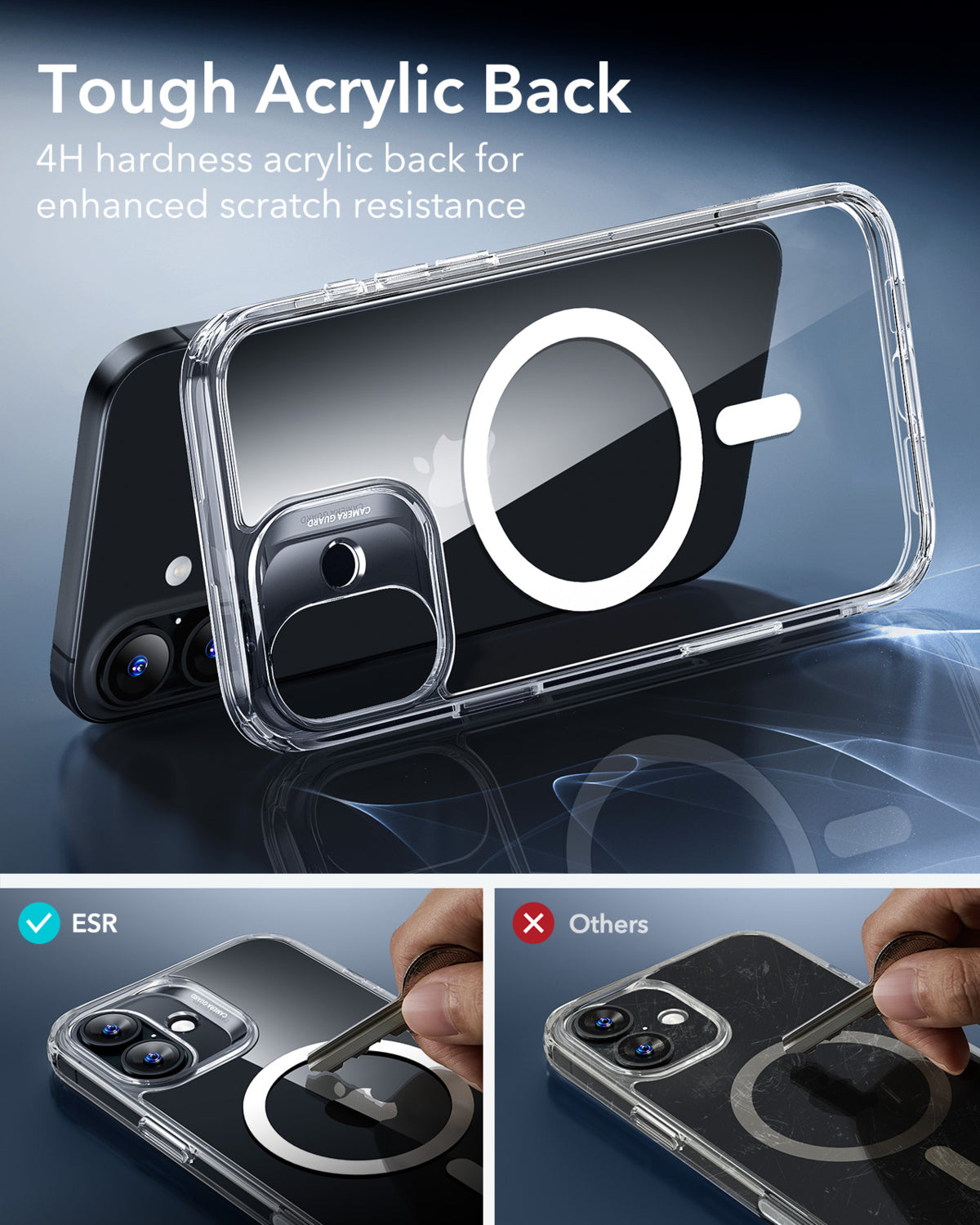 Esr iPhone 17 Classic Hybrid Magsafe Kılıf -Kamera Kontrol Buton