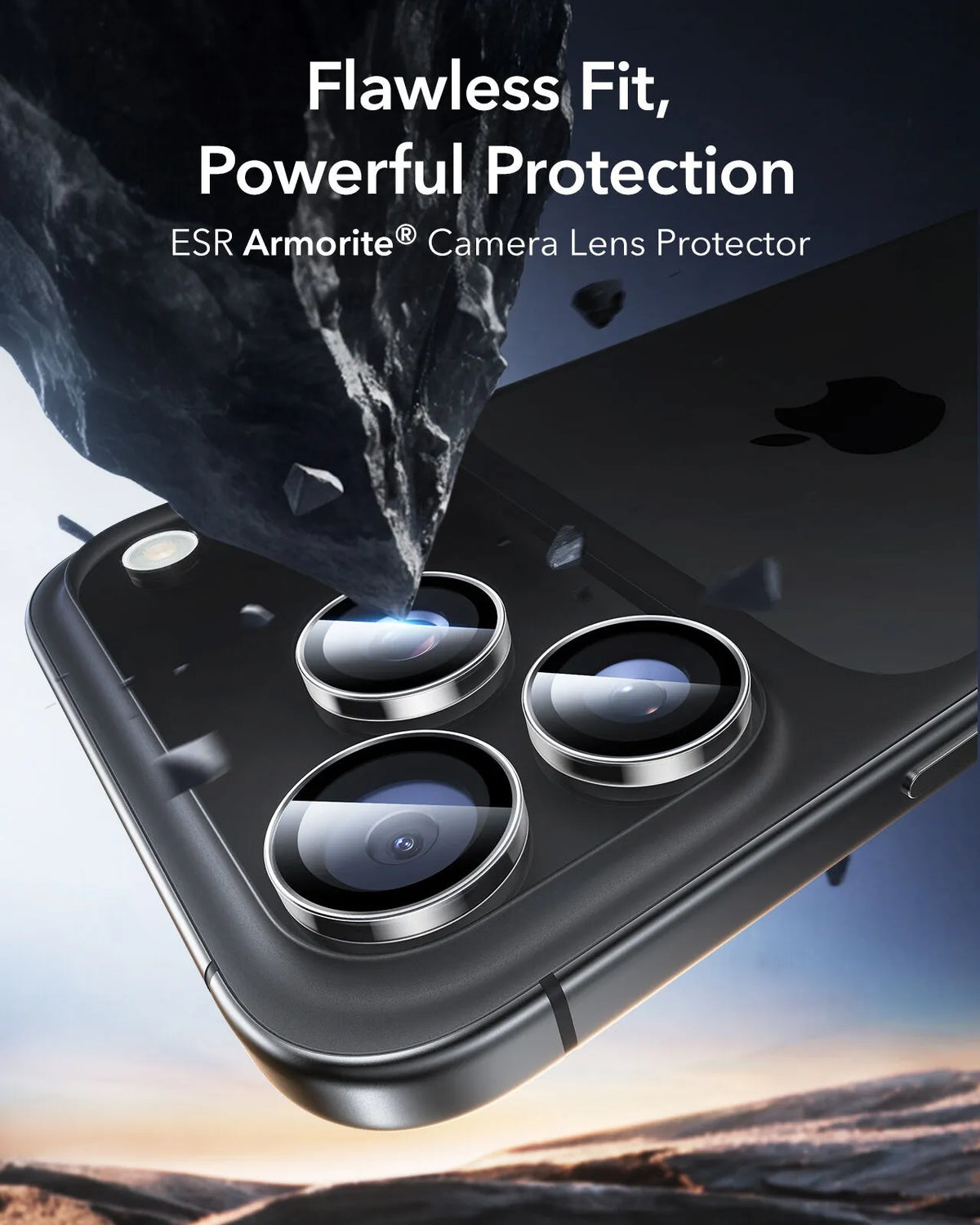 Esr iPhone 15 Pro/15 Pro Max Kamera Lens Koruyucu Şeffaf