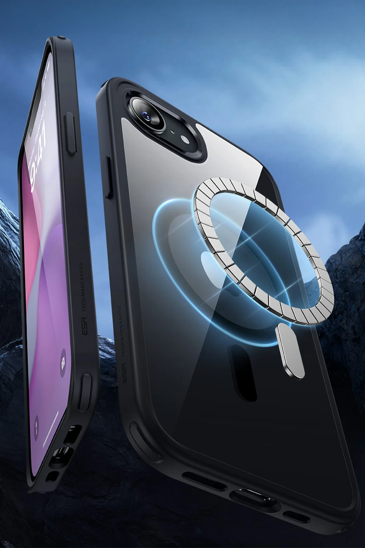 ESR Apple iPhone 16E Classic Hybrid Magsafe Kapak - Siyah