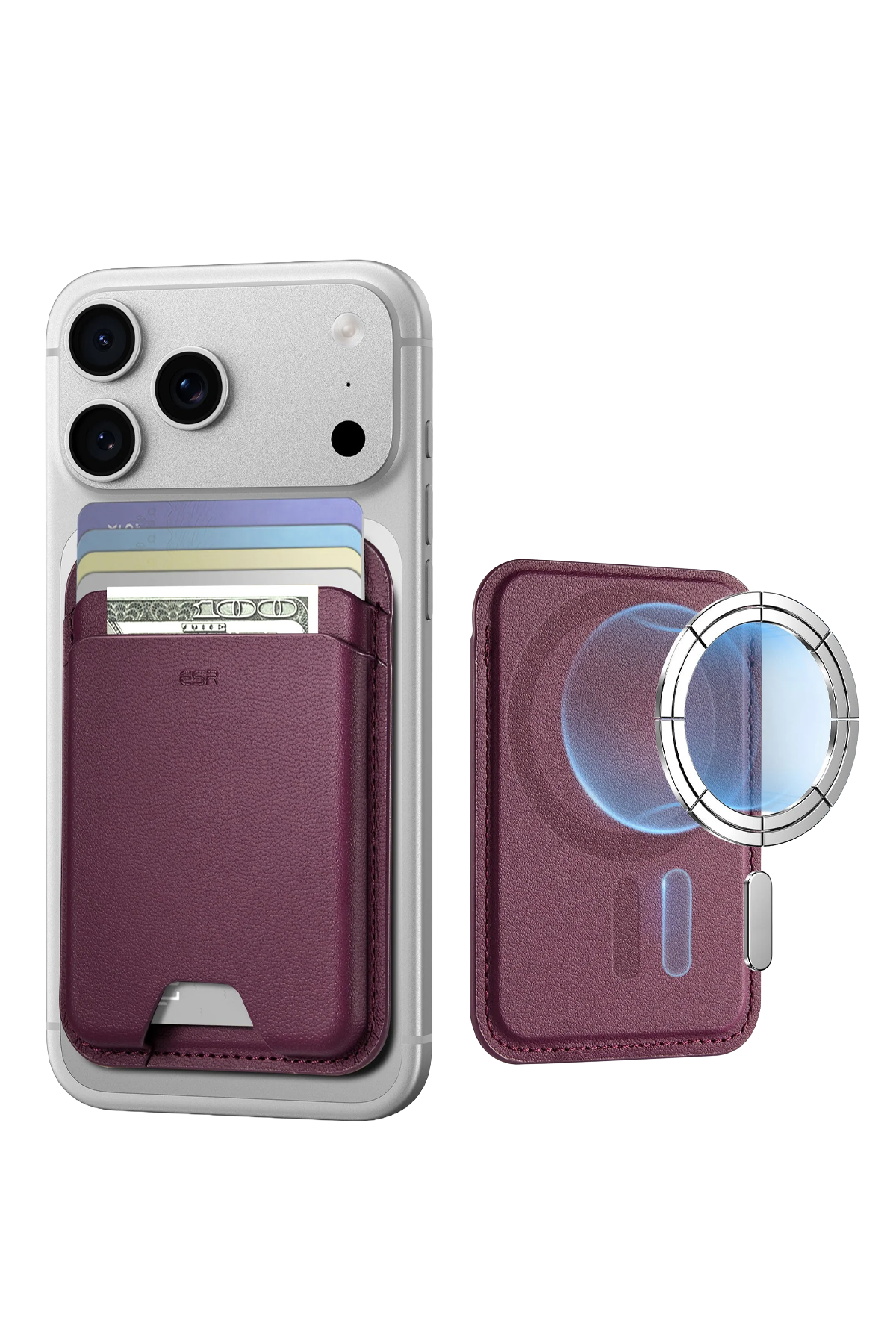 ESR HaloLock Wallet Boost Magsafe Kartlık - Bordo