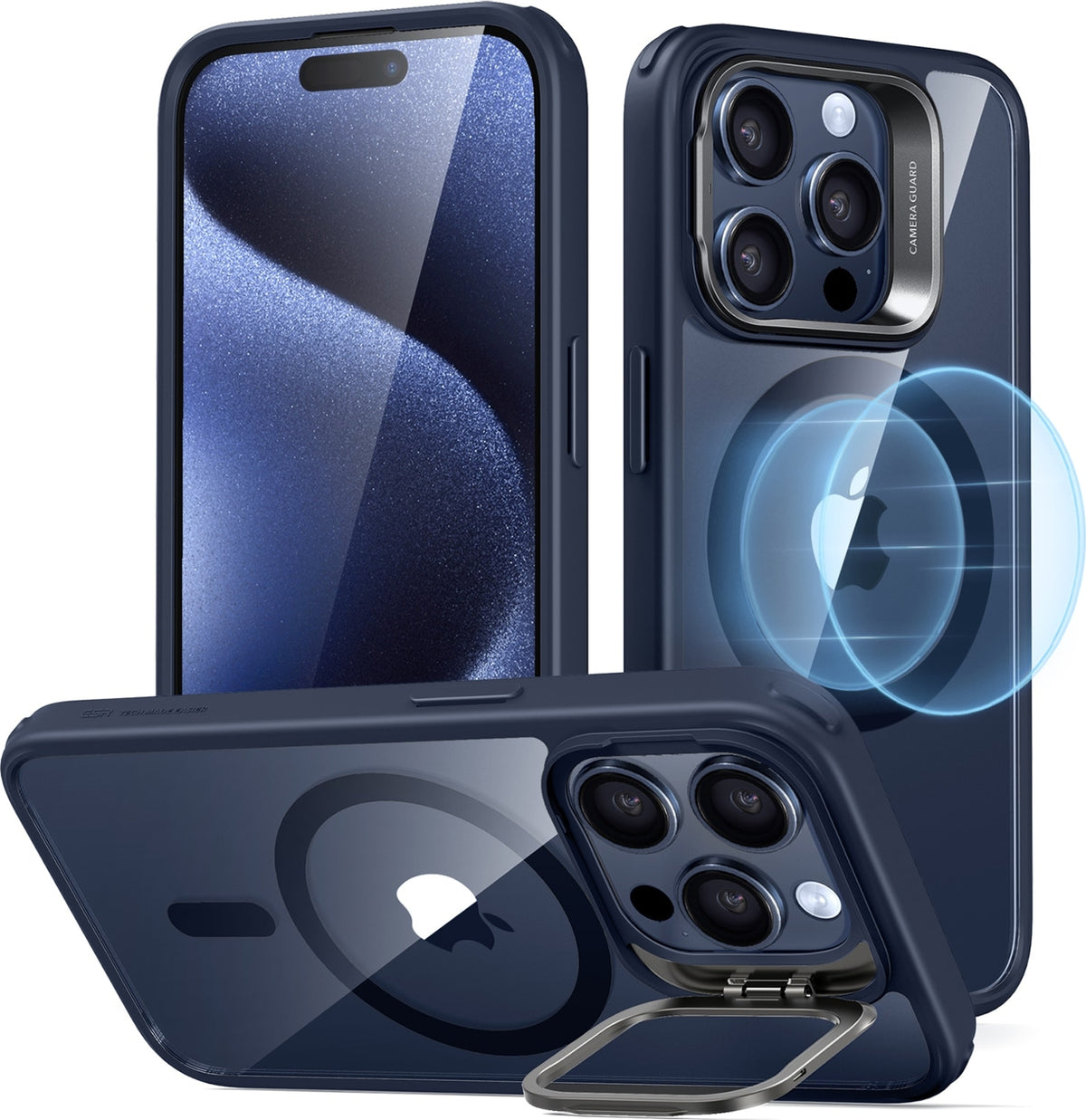 Esr Iphone 15 Pro Halolock Magsafe Classic Hybrid Silikon Kılıf Standlı