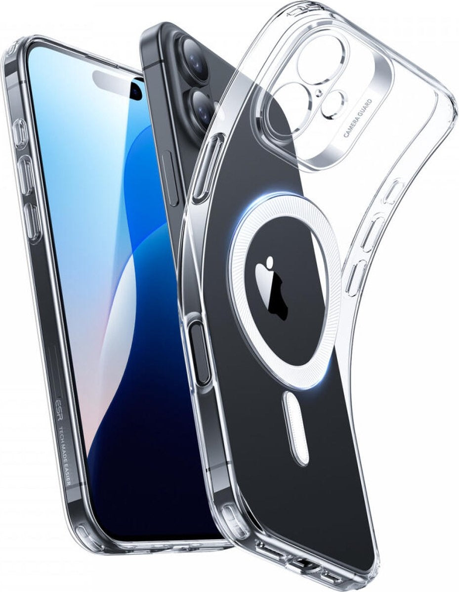 ESR Apple iPhone 16 Kılıf Zero Halolock MagSafe Silikon - Buzlu Şeffaf