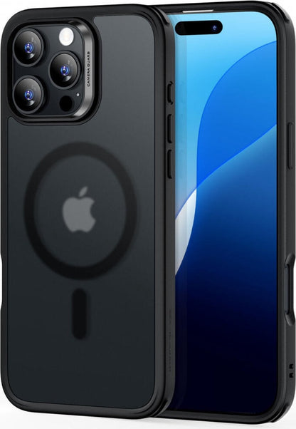 ESR iPhone 16 Pro Kılıf Halolock Magsafe Classic Hybrid Silikon - Buzlu Siyah