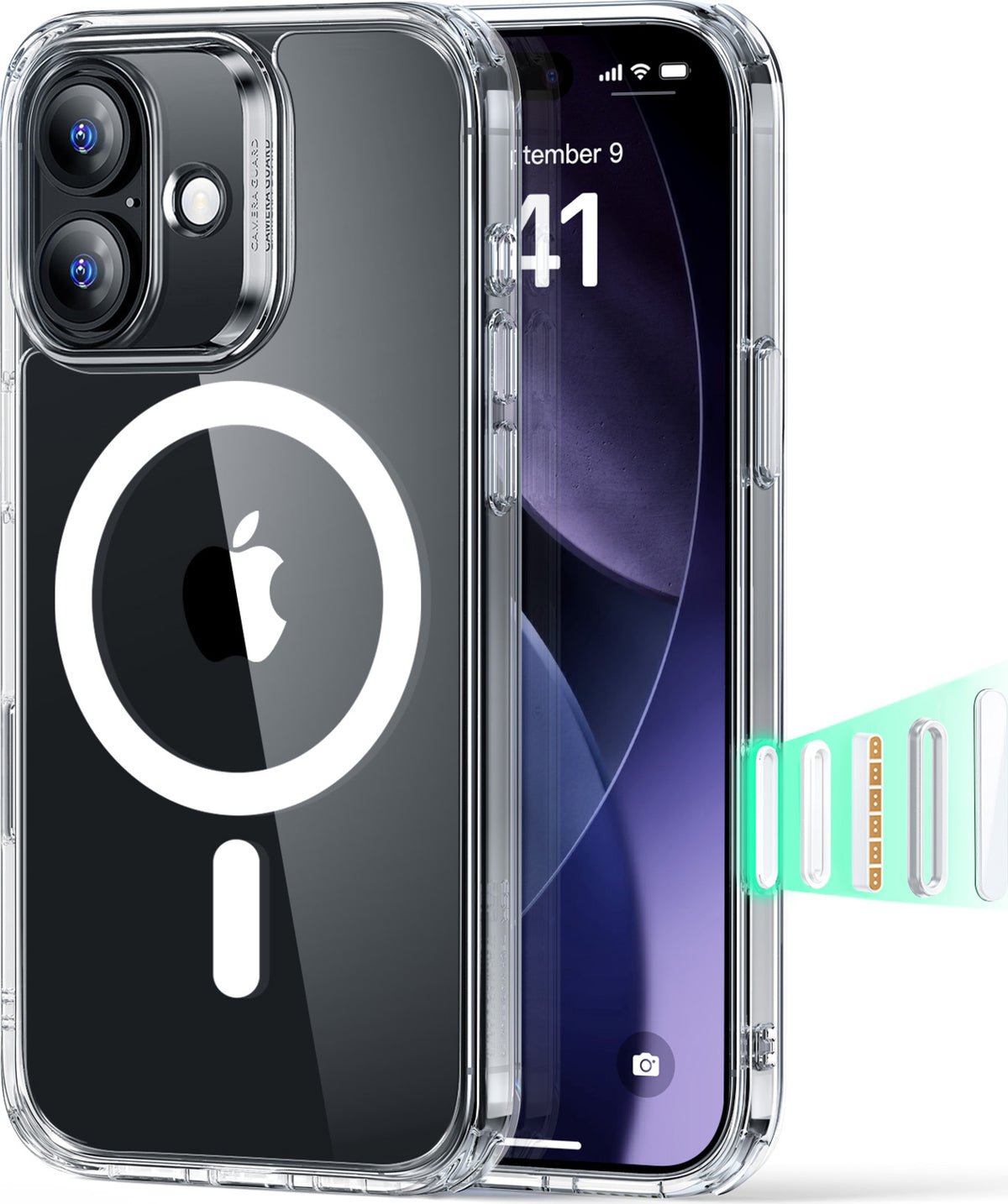Esr iPhone 17 Classic Hybrid Magsafe Kılıf -Kamera Kontrol Buton