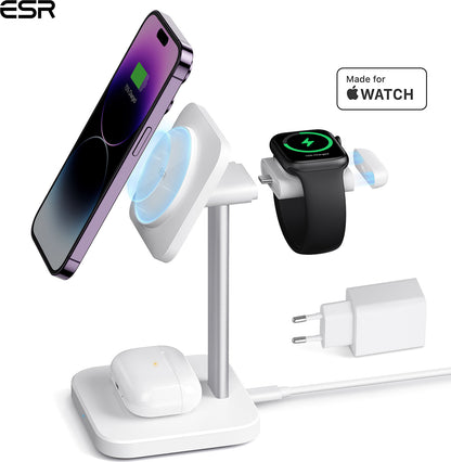 ESR Şarj Standı 3 in 1 IPhone + Apple Akıllı Saat + Apple Watch ( Mfm Lisanslı )