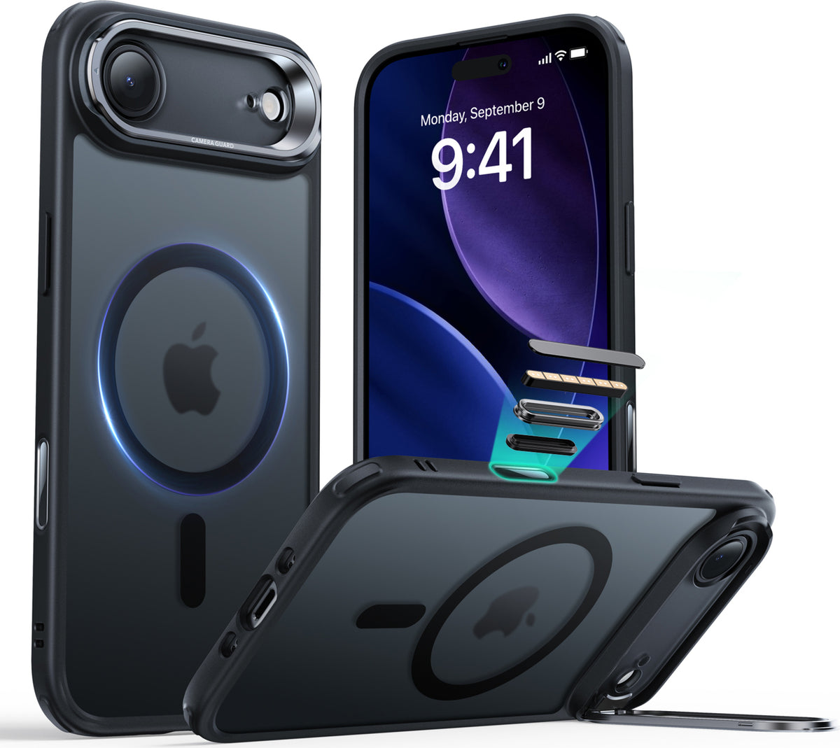 Esr iPhone 17 Air Classic Hybrid Magsafe Standlı Kılıf -Kamera Kontrol Buton