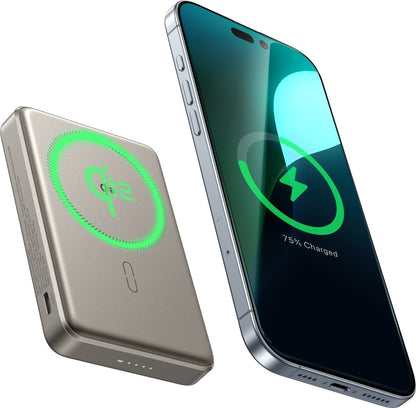Esr 10000 Mah Taşınabilir Şarj Cihazı Qi2 Magsafe Powerbank - Titanium
