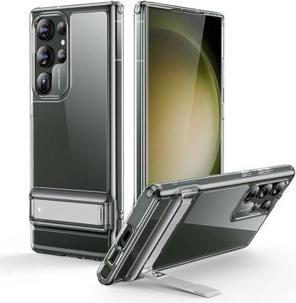ESR Samsung S23 Ultra Kılıf Standlı Kickstand Silikon - Şeffaf