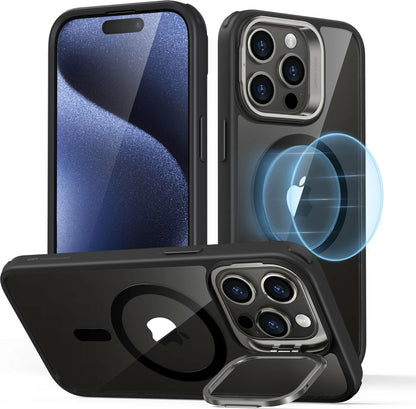 ESR iPhone 15 Pro Kılıf MagSafe Classic Kickstand Hybrid - Şeffaf Siyah