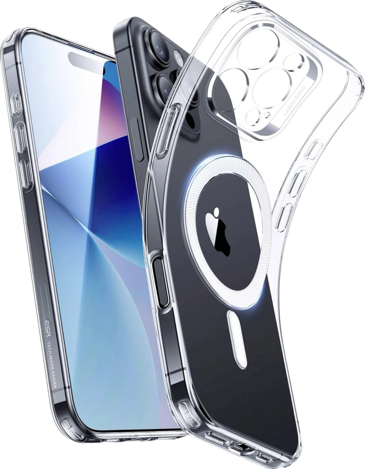 ESR Apple iPhone 16 Pro Max Uyumlu Zero Halolock Magsafe Silikon Kılıf Şeffaf