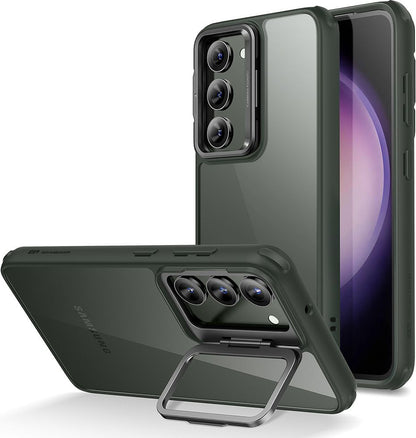 ESR Samsung S23 Plus Kılıf Kickstand Silikon - Şeffaf Yeşil