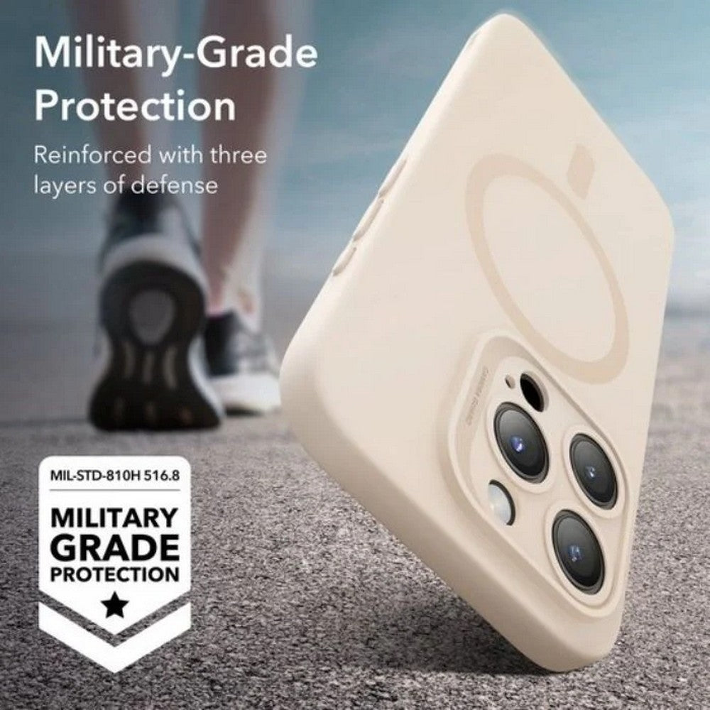 Esr Apple iPhone 15 Pro Max Kılıf Halolock Magsafe Cloud Soft - Light Tan