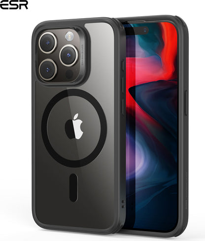Esr Iphone 15 Pro Halolock Mag Safe Hybrid Silikon Kılıf Şeffaf Siyah
