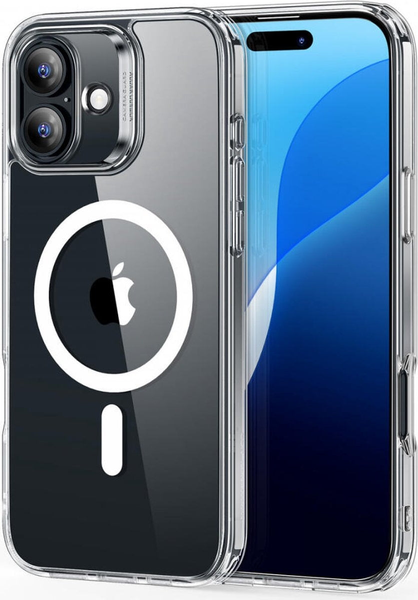 ESR iPhone 16 Uyumlu Halolock Magsafe Classic Hybrid Silikon Kılıf Şeffaf