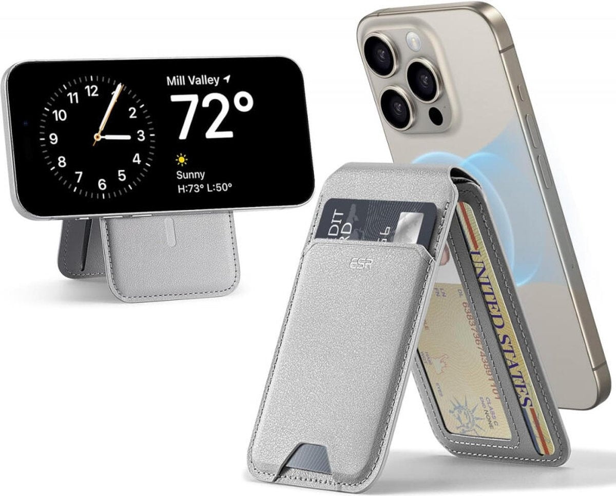 ESR iPhone Standlı Cüzdan Halolock MagSafe – Gri