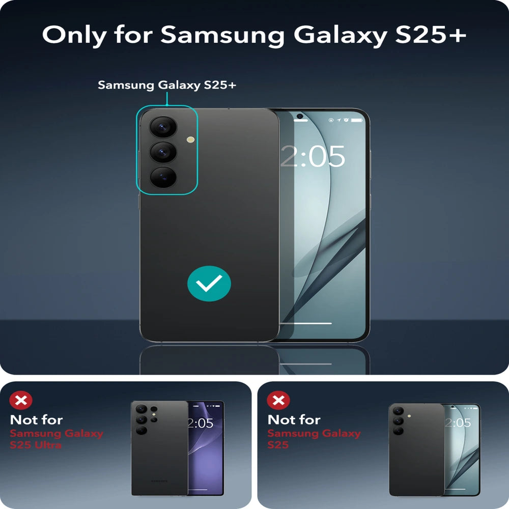 ESR Samsung S25 Plus Halolock Magsafe Classic Hybrid Silikon Kılıf, şeffaf ve esnek silikon malzeme ile görüntüleniyor.
