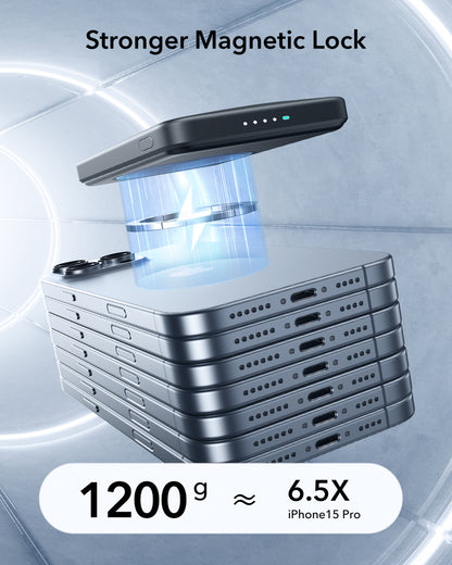 Esr Halolock Qi2 10.000 Mah Magsafe Digital Powerbank Siyah