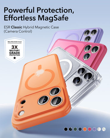 Esr iPhone 17 - 18 Pro Max Classic Hybrid Magsafe Kılıf - Kamera Kontrol Buton