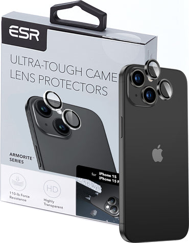 Esr iPhone 15/15 Plus Kamera Lens Koruyucu Siyah