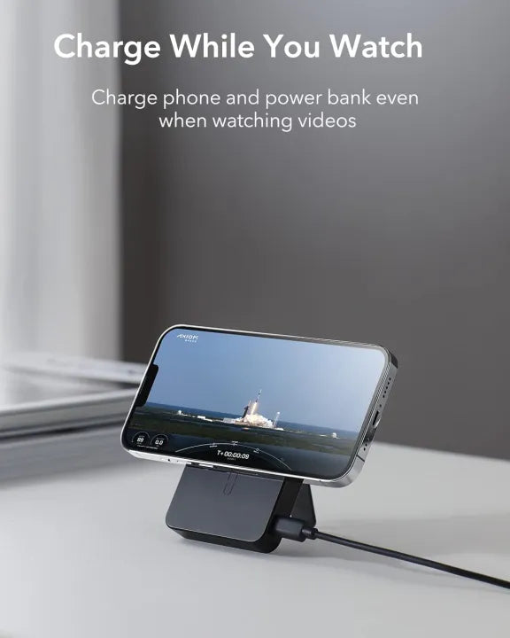 Esr Magsafe Powerbank 6000 Mah Halolock Mini Kickstand Taşınabilir Şarj Cihazı - Siyah