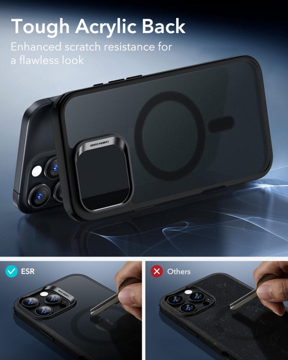 ESR iPhone 16 Pro Kılıf Halolock Magsafe Classic Hybrid Silikon - Buzlu Siyah