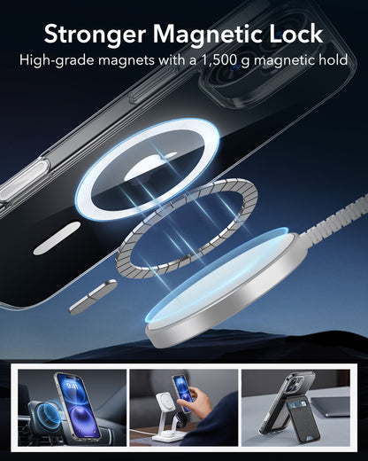 Esr Iphone 16 Plus Halolock Magsafe Classic Hybrid Silikon Kılıf Şeffaf - Kamera Kontrol Buton