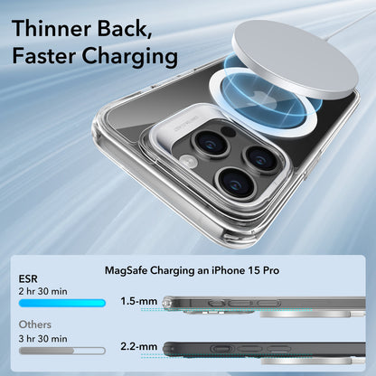 Esr Iphone 15 Pro Max Halolock Mag Safe Classic Hybrid Silikon Kılıf Şeffaf Gri