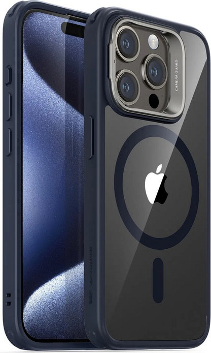 ESR Apple iPhone 15 Pro Uyumlu, Halolock Magsafe Classic Kickstand Hybrid Kılıf Dark Blue