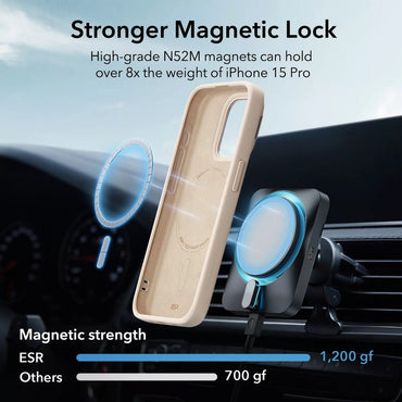 ESR Apple iPhone 15 Pro Uyumlu, Cloud Soft Halolock Magsafe Kickstand Kılıf Tan Rengi