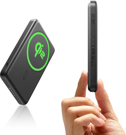 Esr Qi2 Taşınabilir Şarj Cihazı Magslim Power Bank 5000 Mah - Siyah