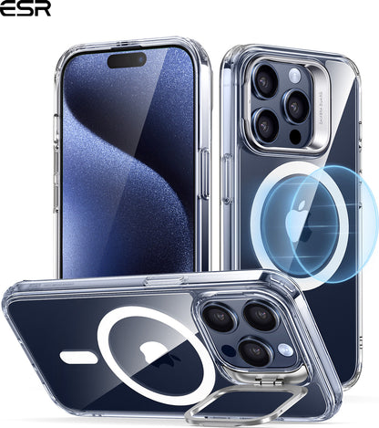 Iphone 15 Pro Halolock Magsafe Classic Hybrid Silikon Kılıf Şeffaf Standlı