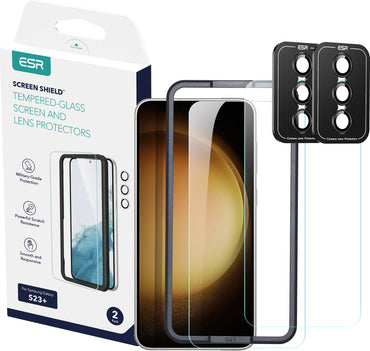 ESR  Samsung S23 Armorite Cam Ekran Koruyucu 2 Adet + Kamera Lens Koruyucu Set