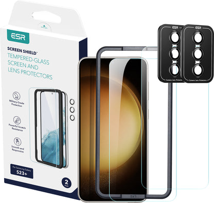 ESR  Samsung S23 Armorite Cam Ekran Koruyucu 2 Adet + Kamera Lens Koruyucu Set