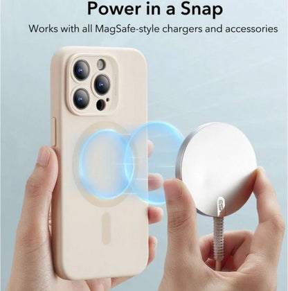 Esr Apple iPhone 15 Pro Max Kılıf Halolock Magsafe Cloud Soft - Light Tan
