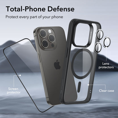Esr Iphone 15 Pro Halolock Mag Safe Hybrid Silikon Kılıf Şeffaf Siyah