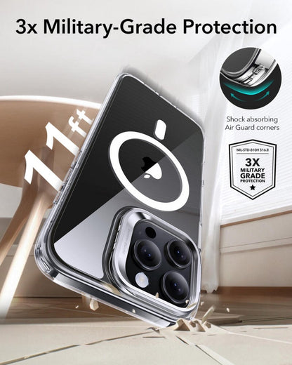 ESR iPhone 16 Pro Max Kılıf HaloLock MagSafe Classic Hybrid Standlı Silikon – Şeffaf