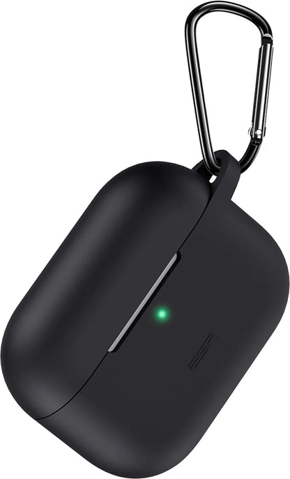 ESR AirPods Pro 2 kılıf bounce tasarımı siyah renkli Bluetooth kulaklık aksesuarı, şık ve koruyucu.