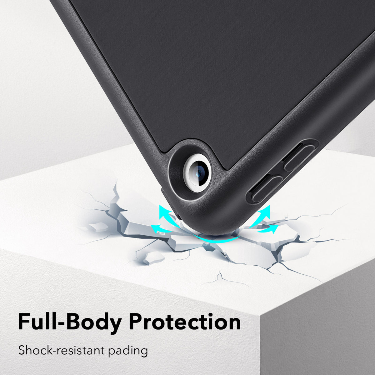Esr Apple iPad 10.2" (2019–2021 | 7., 8., 9. Nesil | A10 / A12 / A13) Uyumlu Rebound Pencil Case iPad Kılıf