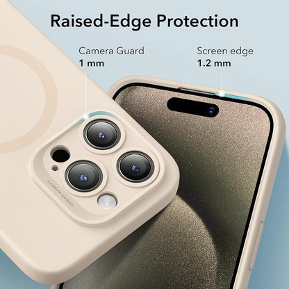 Esr Apple iPhone 15 Pro Max Kılıf Halolock Magsafe Cloud Soft - Light Tan