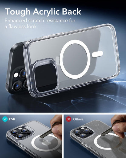 ESR iPhone 16 Pro Max Uyumlu Halolock Magsafe Classic Hybrid Silikon Kılıf Buzlu Şeffaf