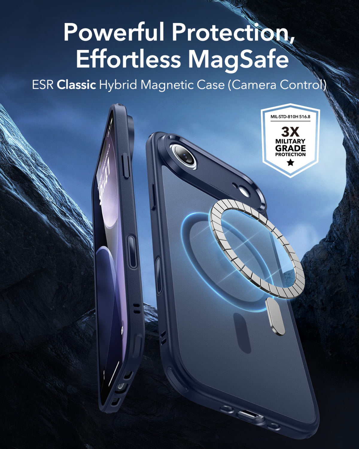 Esr iPhone 17 Air Classic Hybrid Magsafe Kılıf - Kamera Kontrol Buton