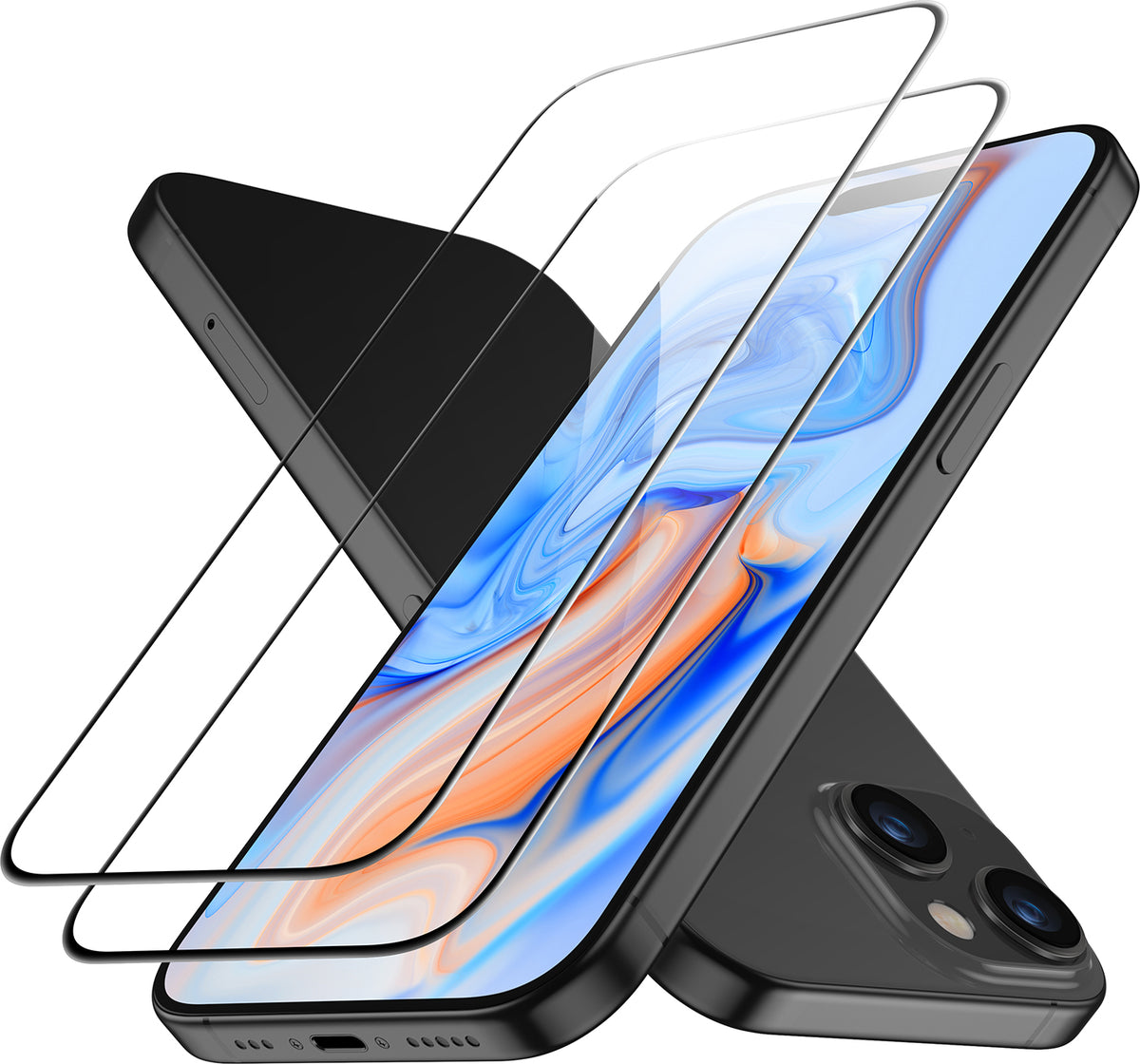 Esr Iphone 15 Anti-Static Temperli Full Cam Ekran Koruyucu 2 Adet