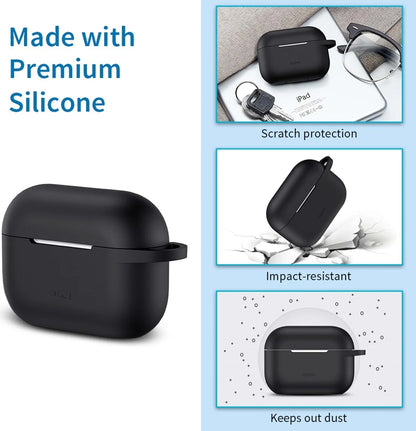 ESR AirPods Pro 2 kılıfı, siyah bounce tasarımıyla Bluetooth kulaklık aksesuarı, şık ve koruyucu.