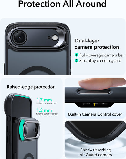 Esr iPhone 17 Air Classic Hybrid Magsafe Standlı Kılıf -Kamera Kontrol Buton