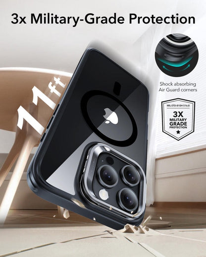ESR iPhone 16 Pro Max Kılıf HaloLock MagSafe Classic Hybrid Standlı Silikon – Siyah