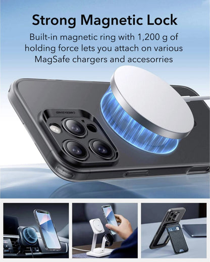 ESR Apple iPhone 16 Pro Kılıf Zero Halolock MagSafe Silikon - Buzlu Siyah