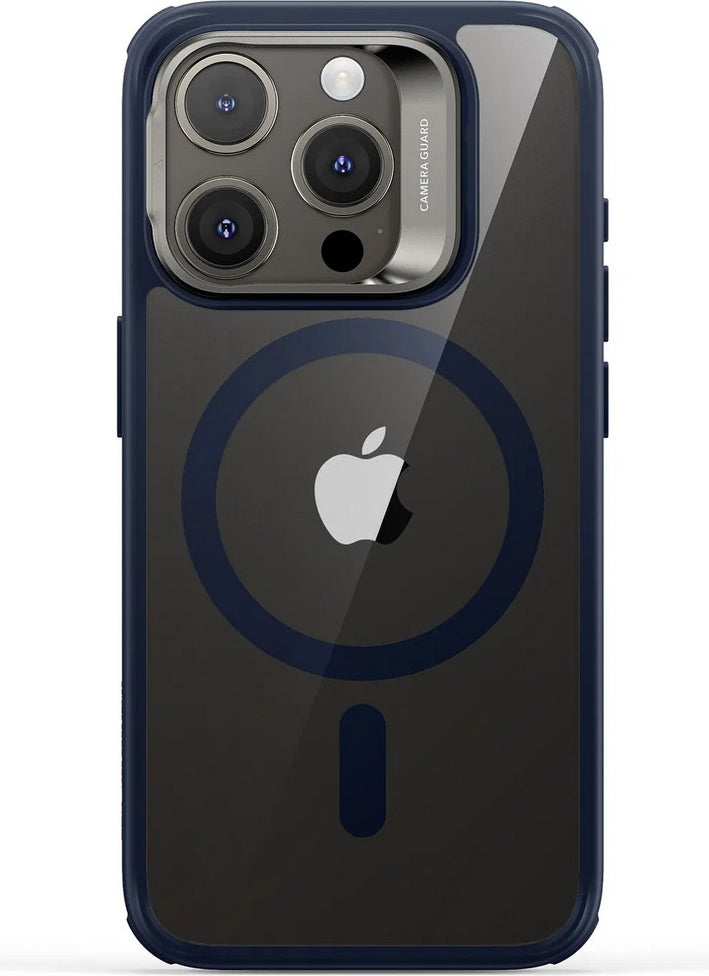 ESR Apple iPhone 15 Pro Uyumlu, Halolock Magsafe Classic Kickstand Hybrid Kılıf Dark Blue