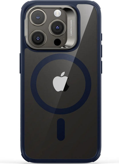ESR Apple iPhone 15 Pro Uyumlu, Halolock Magsafe Classic Kickstand Hybrid Kılıf Dark Blue
