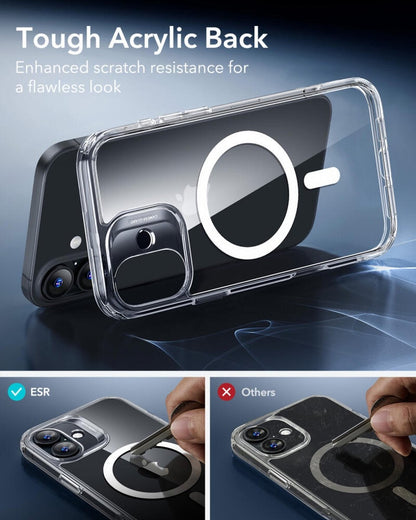 ESR iPhone 16 Uyumlu Halolock Magsafe Classic Hybrid Silikon Kılıf Şeffaf